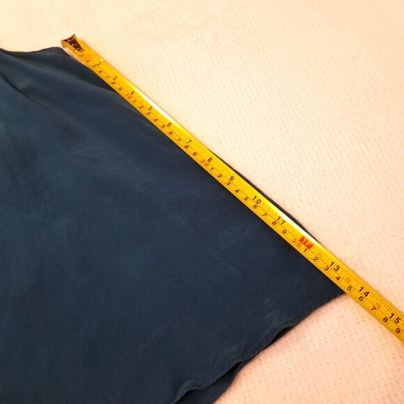 Kimchi Blue Silk Flowy Tank Top Small Blue Women Urban Outfitters Pleated Design - Picture 9 of 9